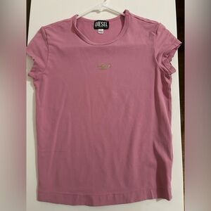 Diesel Pink Short Sleeve Women's Tee